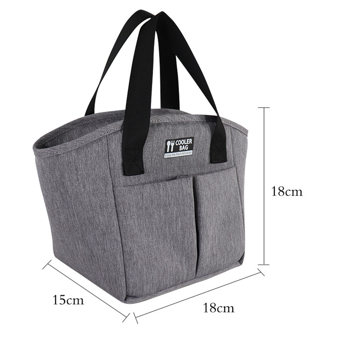 雙兜保溫包新款亞馬遜戶外野餐包手提牛津布便當(dāng)包定制